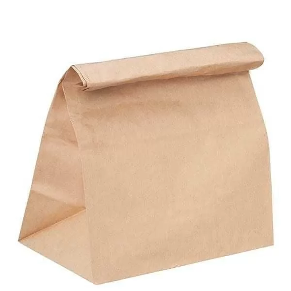 Sapsız Kraft Taşıma Torbası Büyük Boy 27x16x28 cm