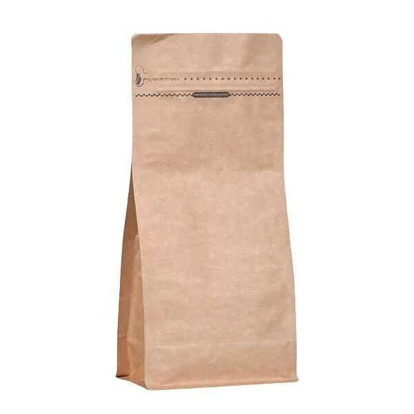 Kraft Metalize Kilitli Flat Bottom 12.5x27.5x8 cm - 500 gr