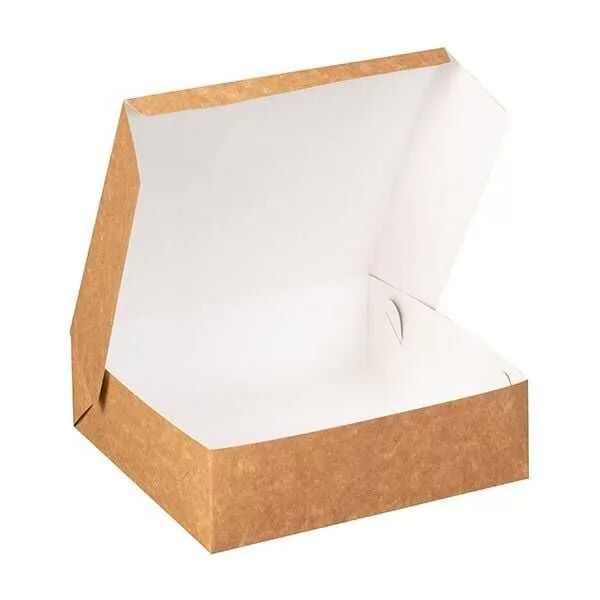 Kraft Karton Kuru Pasta Kutusu 20x20x6,5 cm
