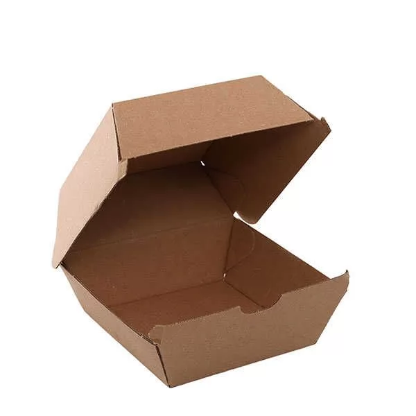 Oluklu Mukavva Hamburger Kutusu 10x10x8 cm