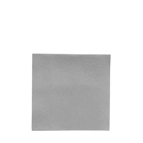 Airlaid Kumaş Dokulu Kare Gümüş Gri Peçete 20x20cm