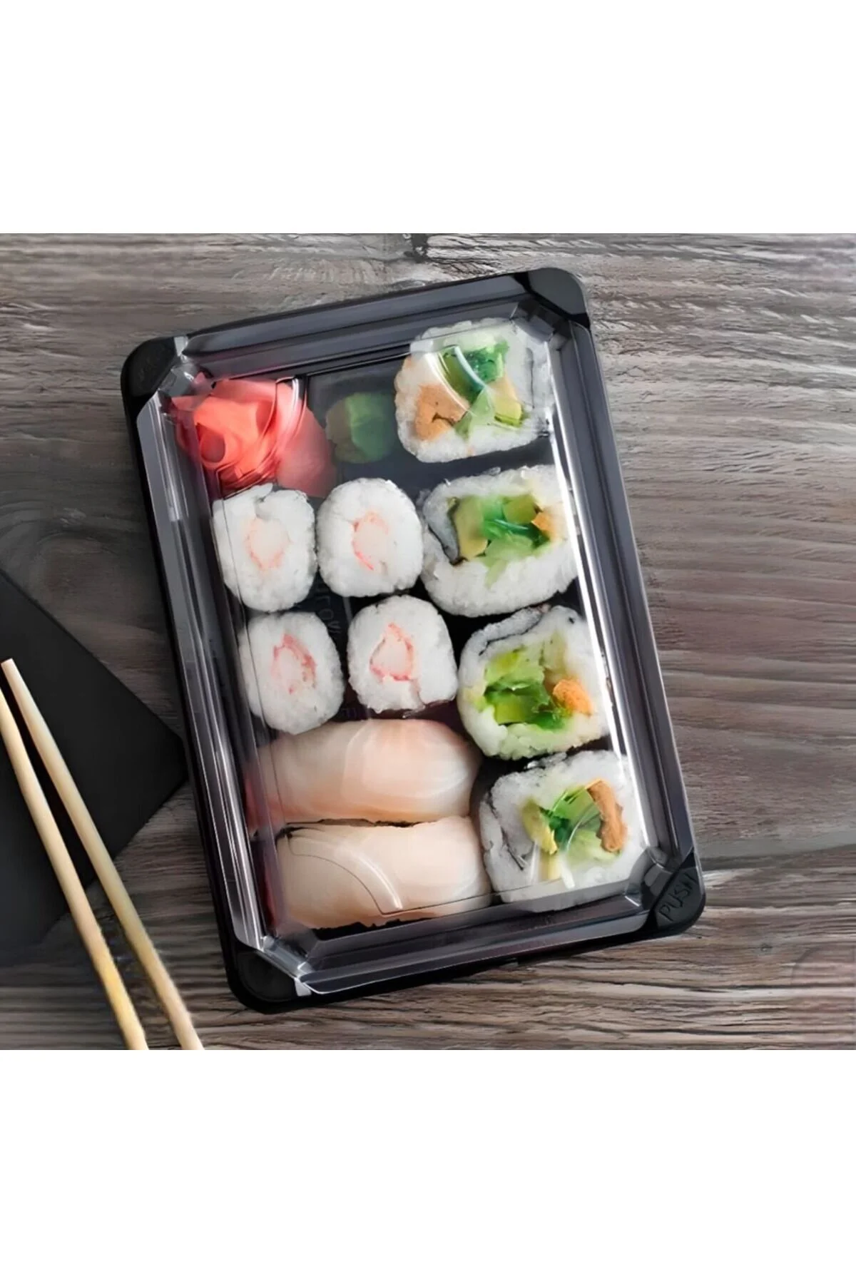 Sushi Kabı Plastik Servis Seti Büyük