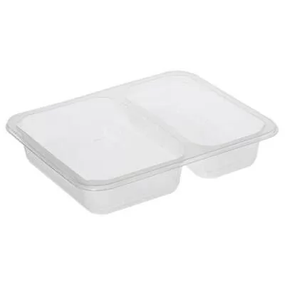  Bölmeli Film Yapıştırmalı Gıda Kabı Şeffaf 23 gr