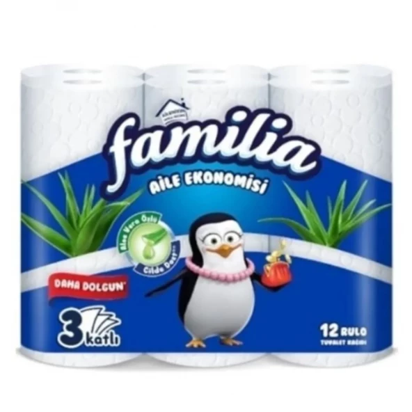 Familia 3 Katlı 12'li Tuvalet Kağıdı