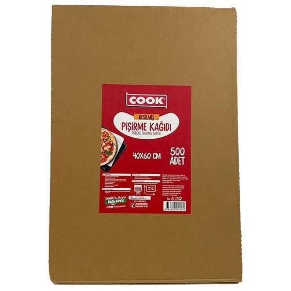 Cook Edt Yağlı Pişirme Kağıdı Beyaz 40x60 cm 500 Yaprak