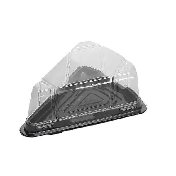 Dilim Pasta Kabı Siyah Taban