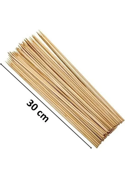 Ahşap Çöp Şiş Çubuğu 30 Cm