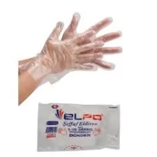Elpo Tek Kullanımlık Şeffaf Eldiven 100 adet