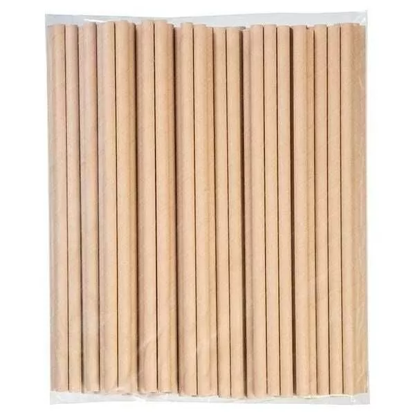 Kraft Frozen Kağıt Pipet 8mmx23cm