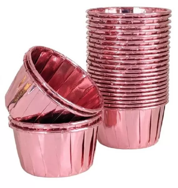 Muffin Kek Kapsülü Rose Gold 25'li